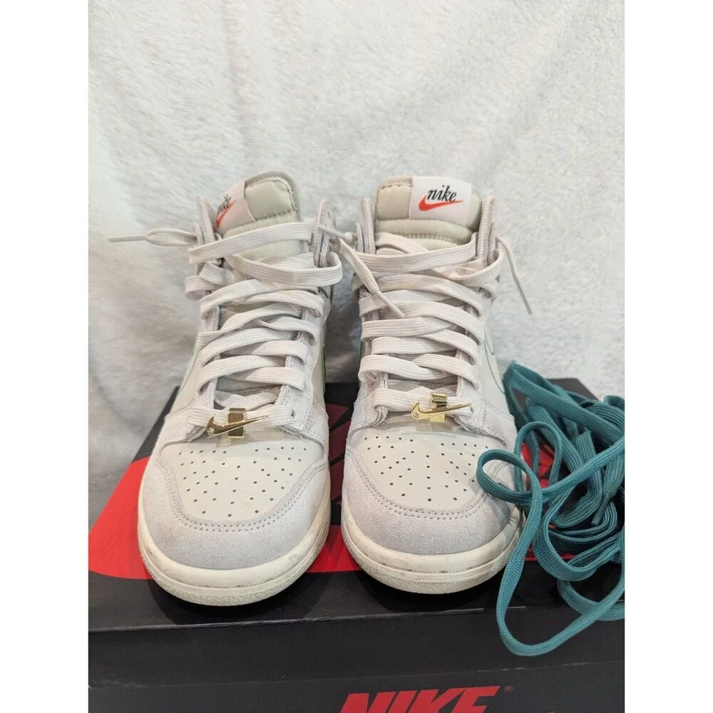 Nike Dunk High “First Use Sail” (GS Size 5Y) DD0733-001- Authenticated